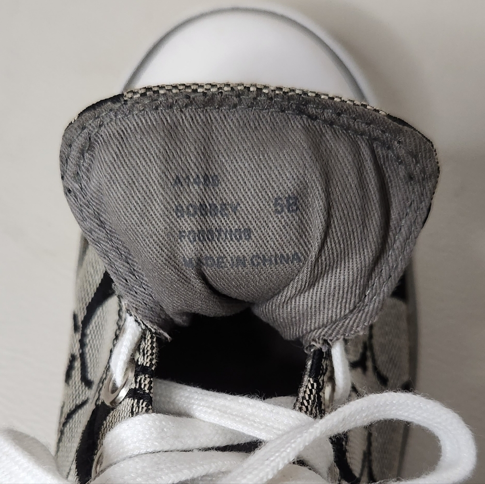 Coach Shoes Womens 5BCasual Signature shoes  GreySilver Low Top Lace Up - Picture 7 of 7
